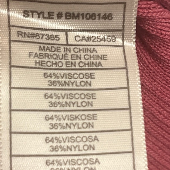 BB DAKOTA Madden fitted tank cardigan sweater set deep lipstick pink size small - Picture 14 of 14